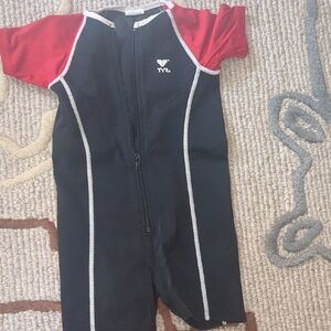 Sale! Bundle 4 items for $5 TYR Black and Red Short Sleeve Swimwear